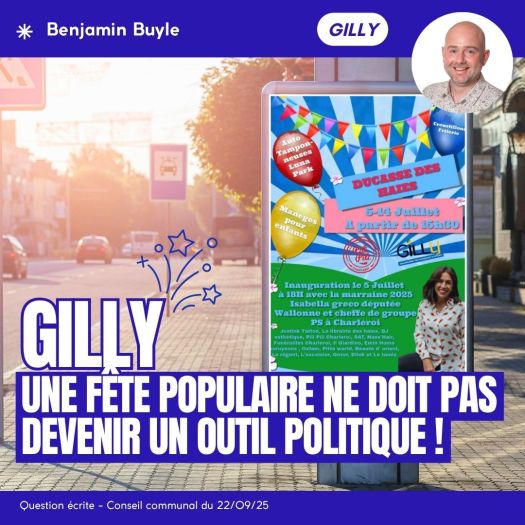 Marraine politique de la Ducasse des Haies à&nbsp;Gilly